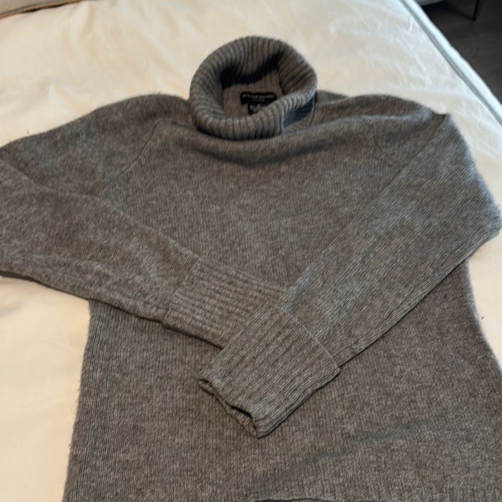 Gray Turtleneck Sweater